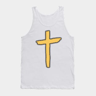 Yellow Cross Tank Top